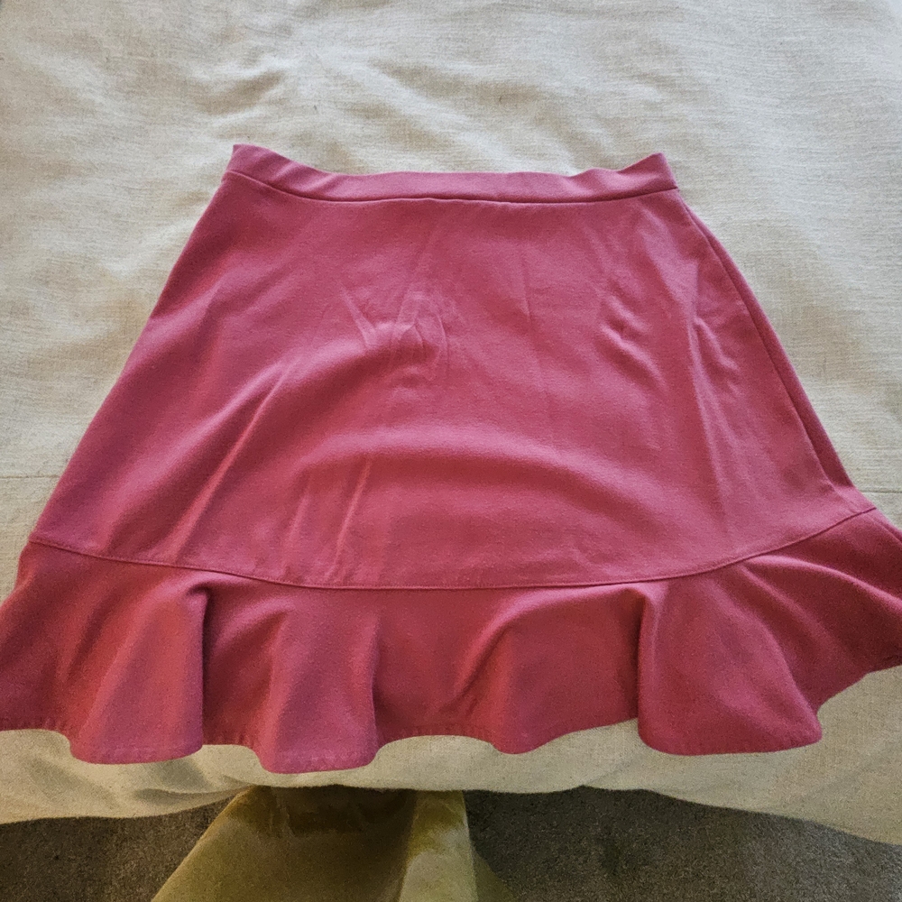GAP Vibrant Pink Mini Skirt with Ruffle Hem